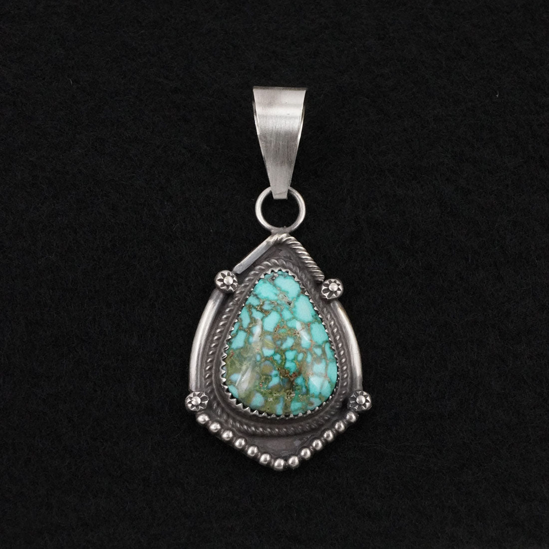 Leslie Nez Turquoise & Sterling Silver Pendant