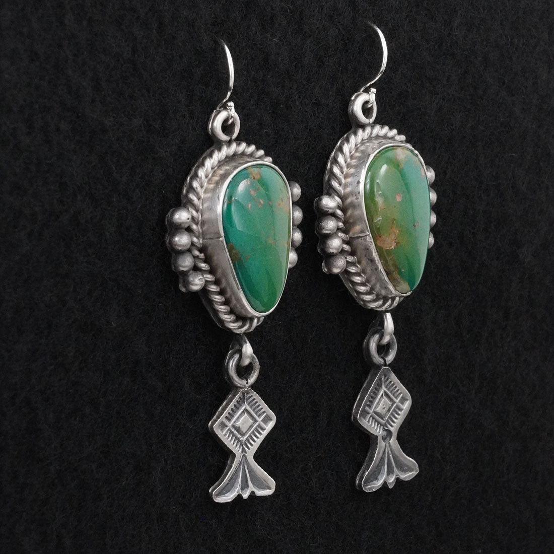 Michael Calladitto Turquoise & Sterling Silver Earrings