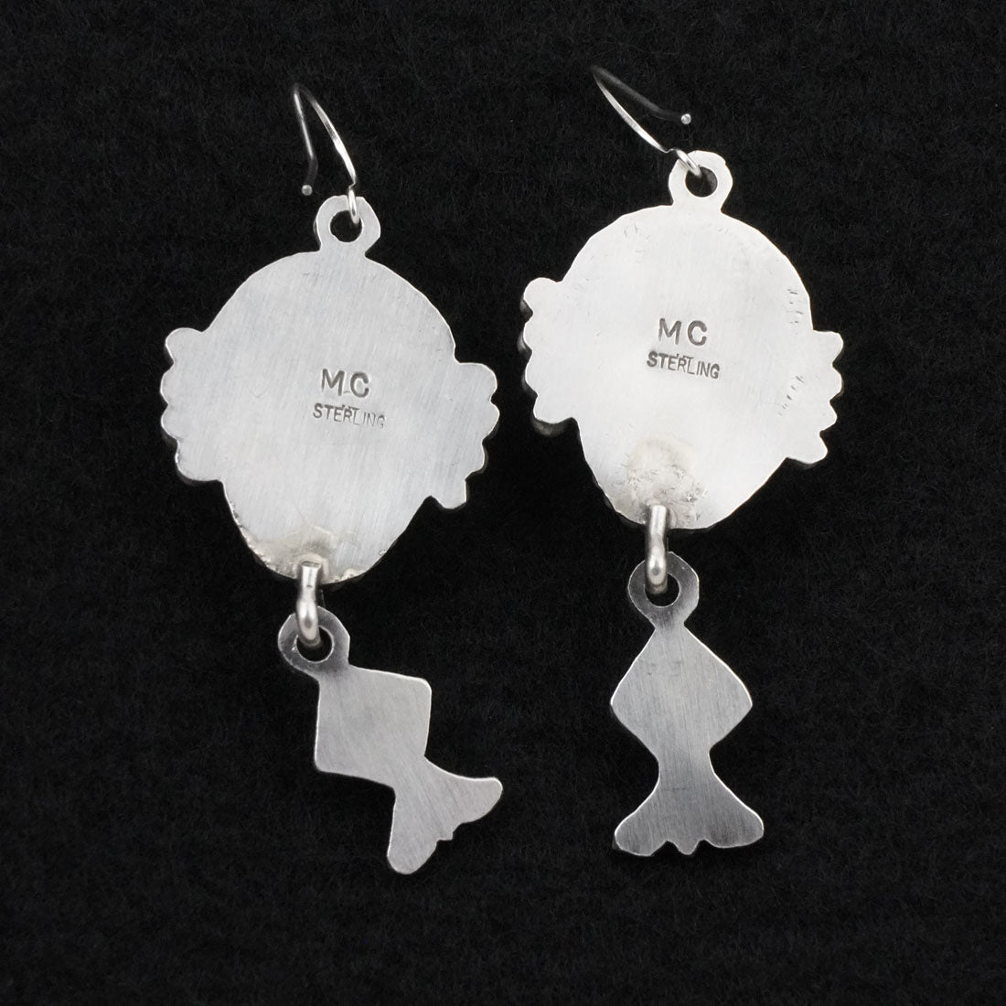 Michael Calladitto Turquoise & Sterling Silver Earrings