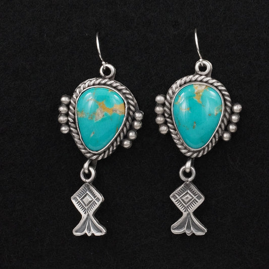 Michael Calladitto Turquoise & Sterling Silver Earrings