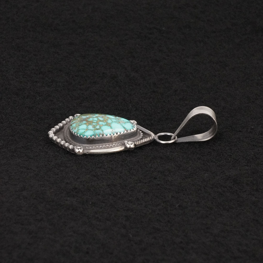 Leslie Nez Turquoise & Sterling Silver Pendant
