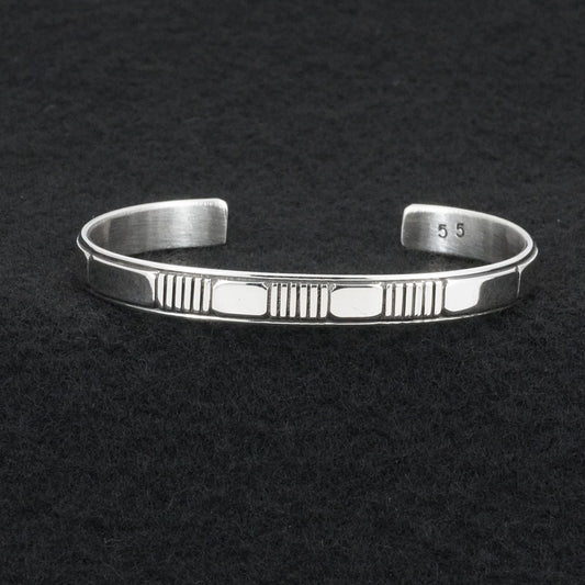 Jonathan Nez Sterling Silver Bracelet