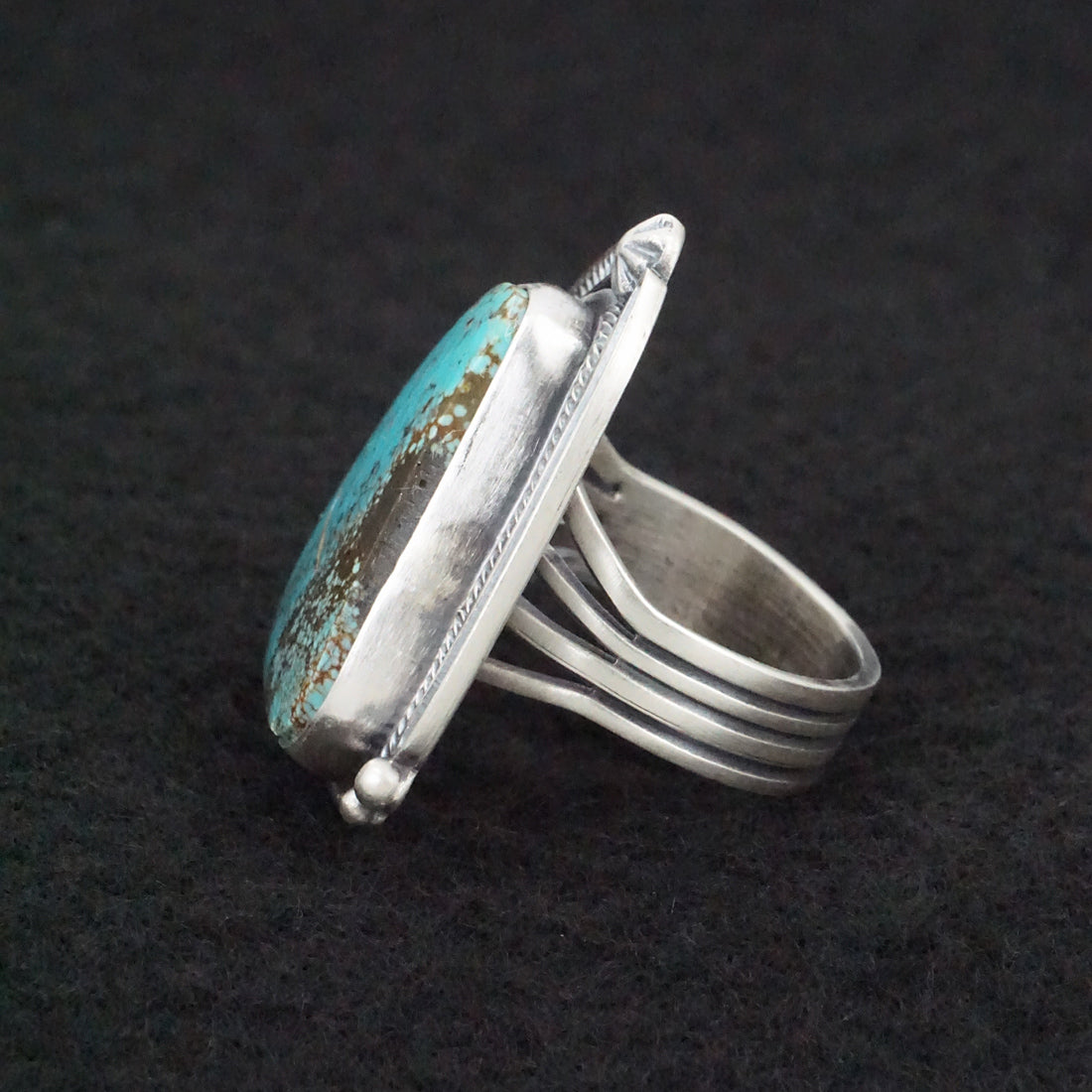 Randy Boyd Turquoise & Sterling Silver Ring Size 8.5