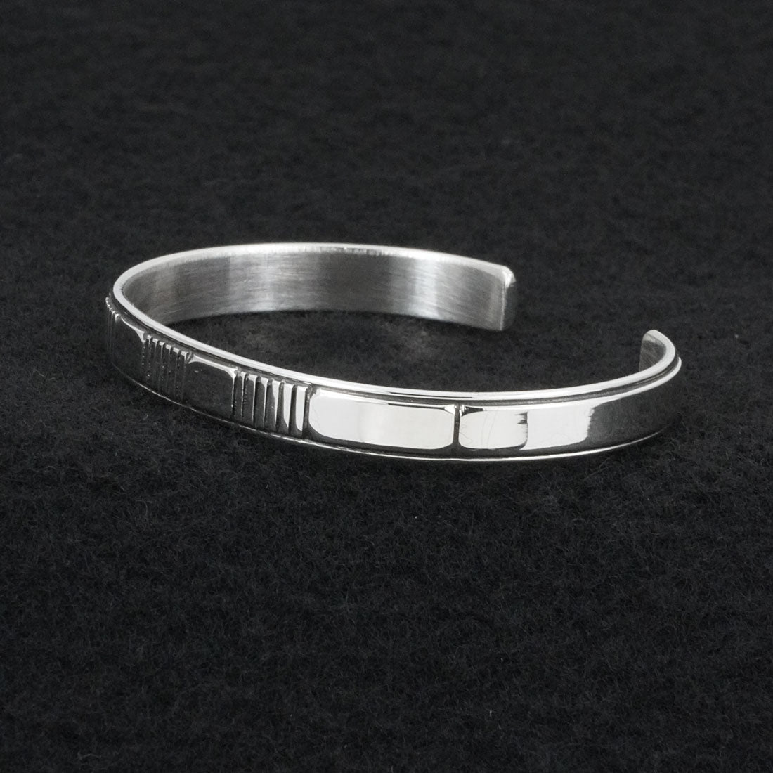 Jonathan Nez Sterling Silver Bracelet
