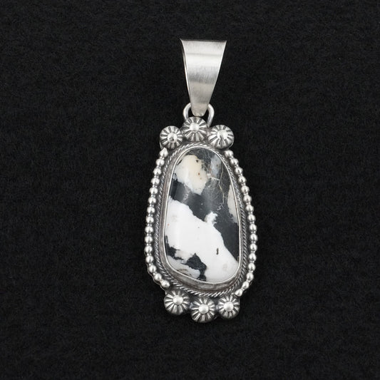 Kathleen Livingston White Buffalo & Sterling Silver Pendant