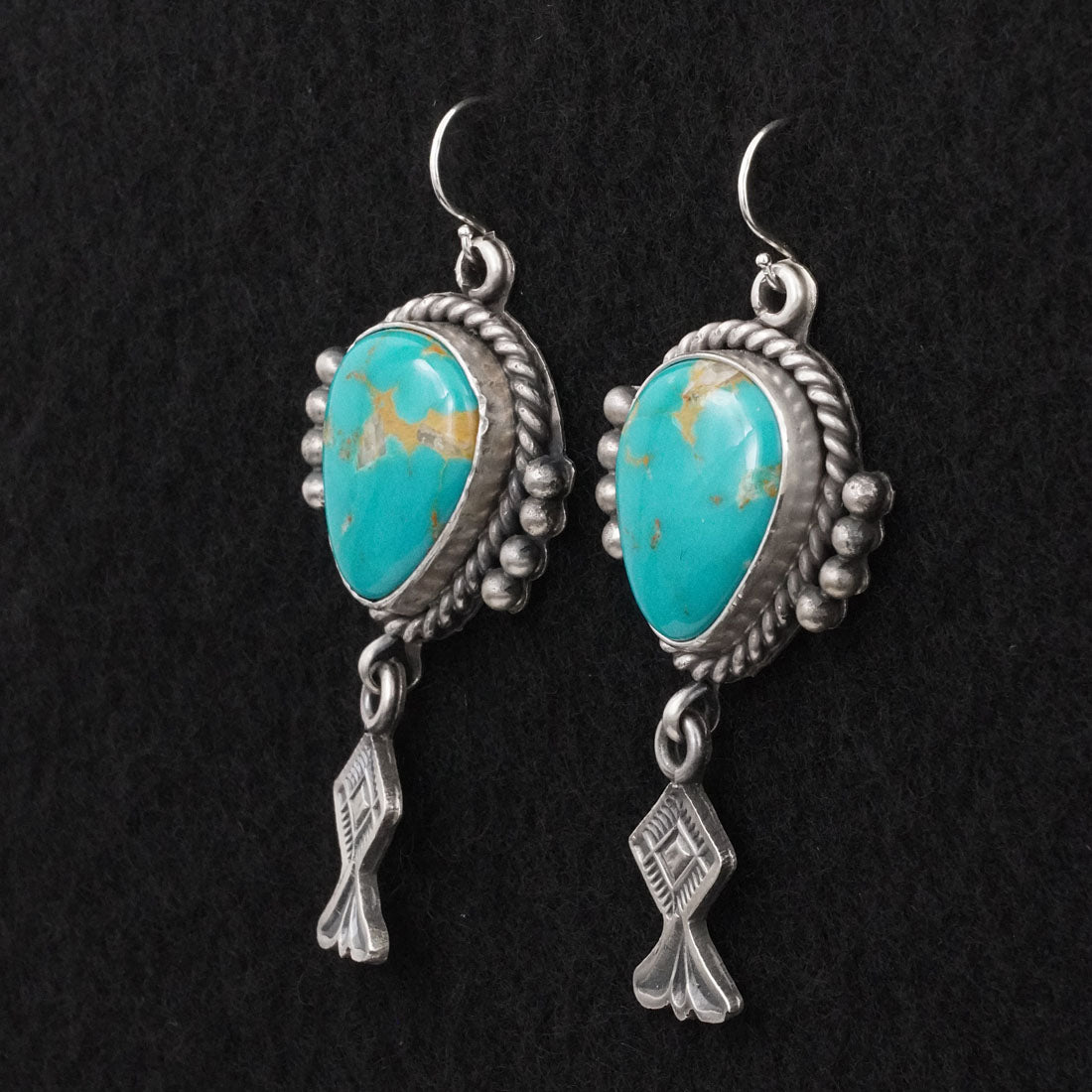 Michael Calladitto Turquoise & Sterling Silver Earrings