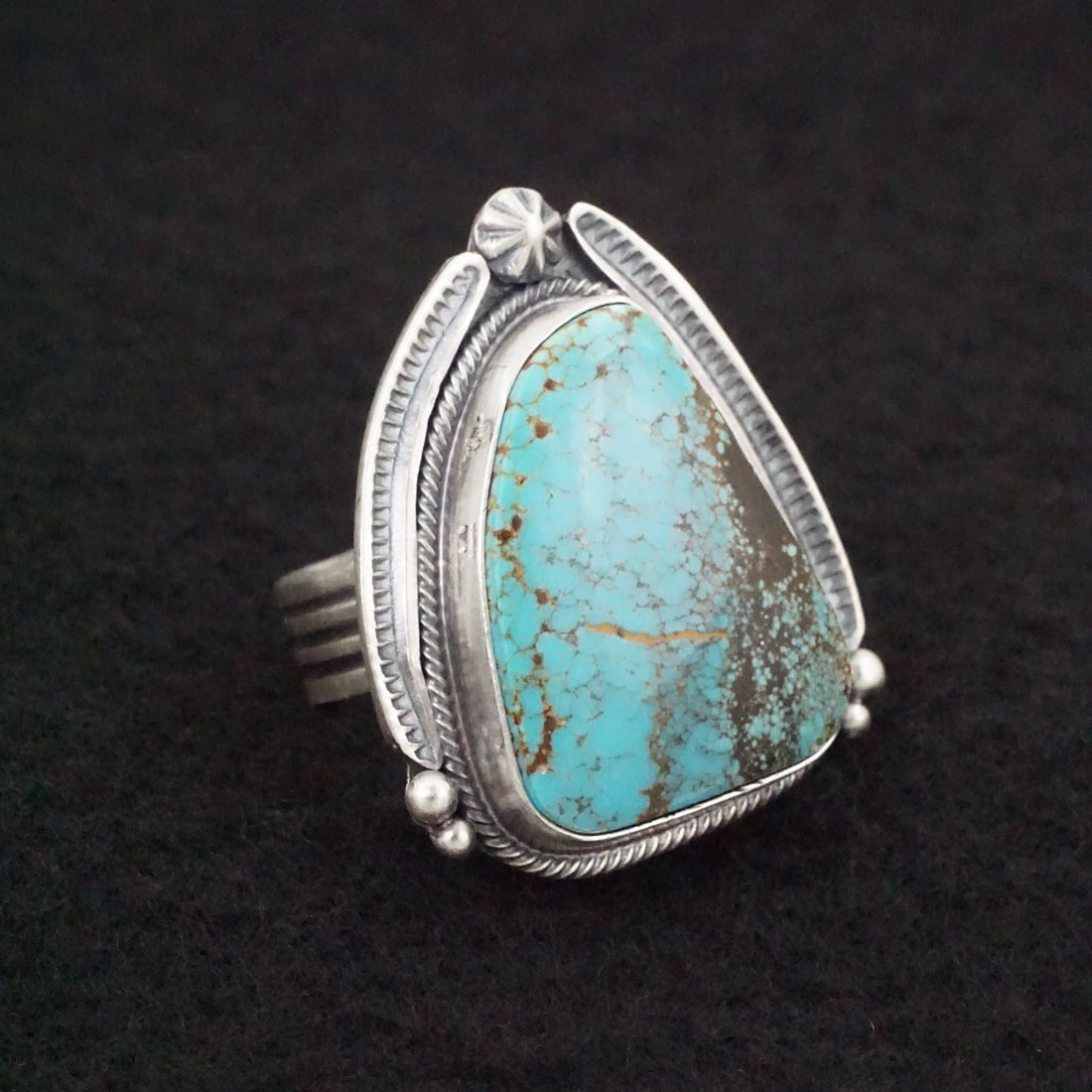 Randy Boyd Turquoise & Sterling Silver Ring Size 8.5