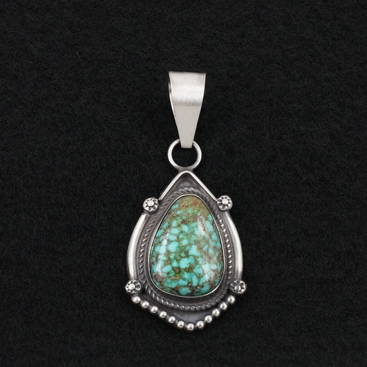 Leslie Nez Turquoise & Sterling Silver Pendant
