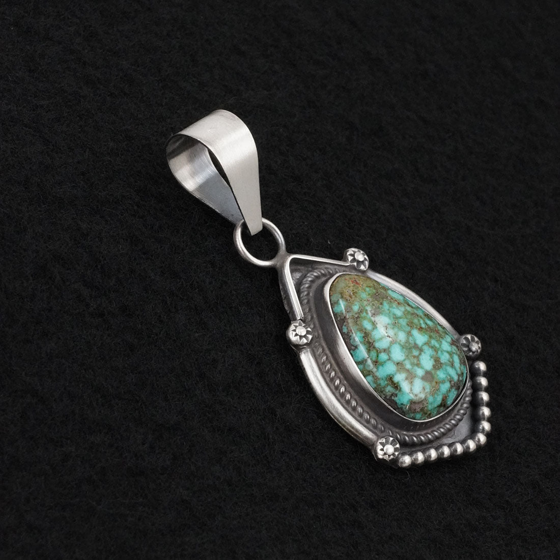 Leslie Nez Turquoise & Sterling Silver Pendant