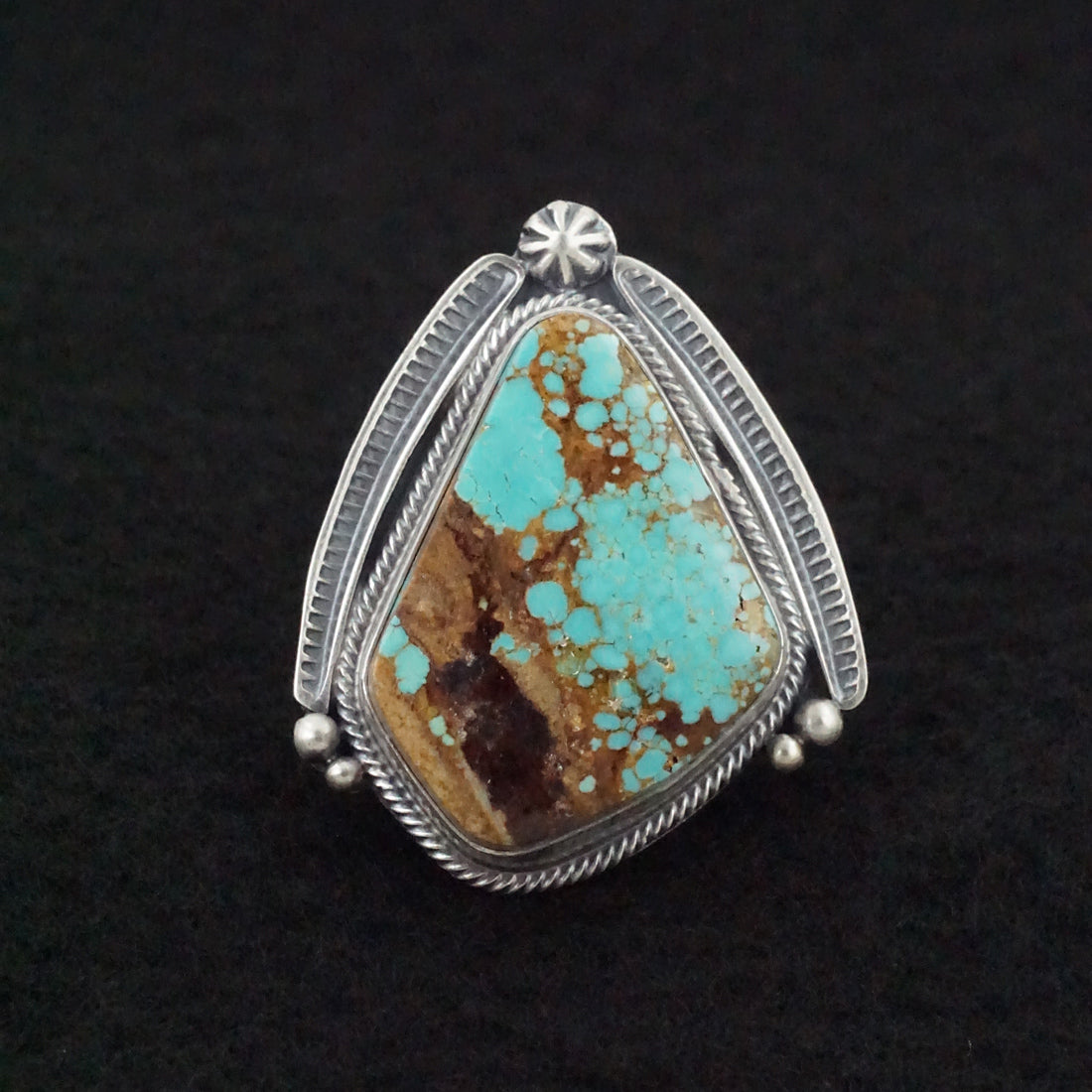 Randy Boyd Turquoise & Sterling Silver Ring Size 6.5