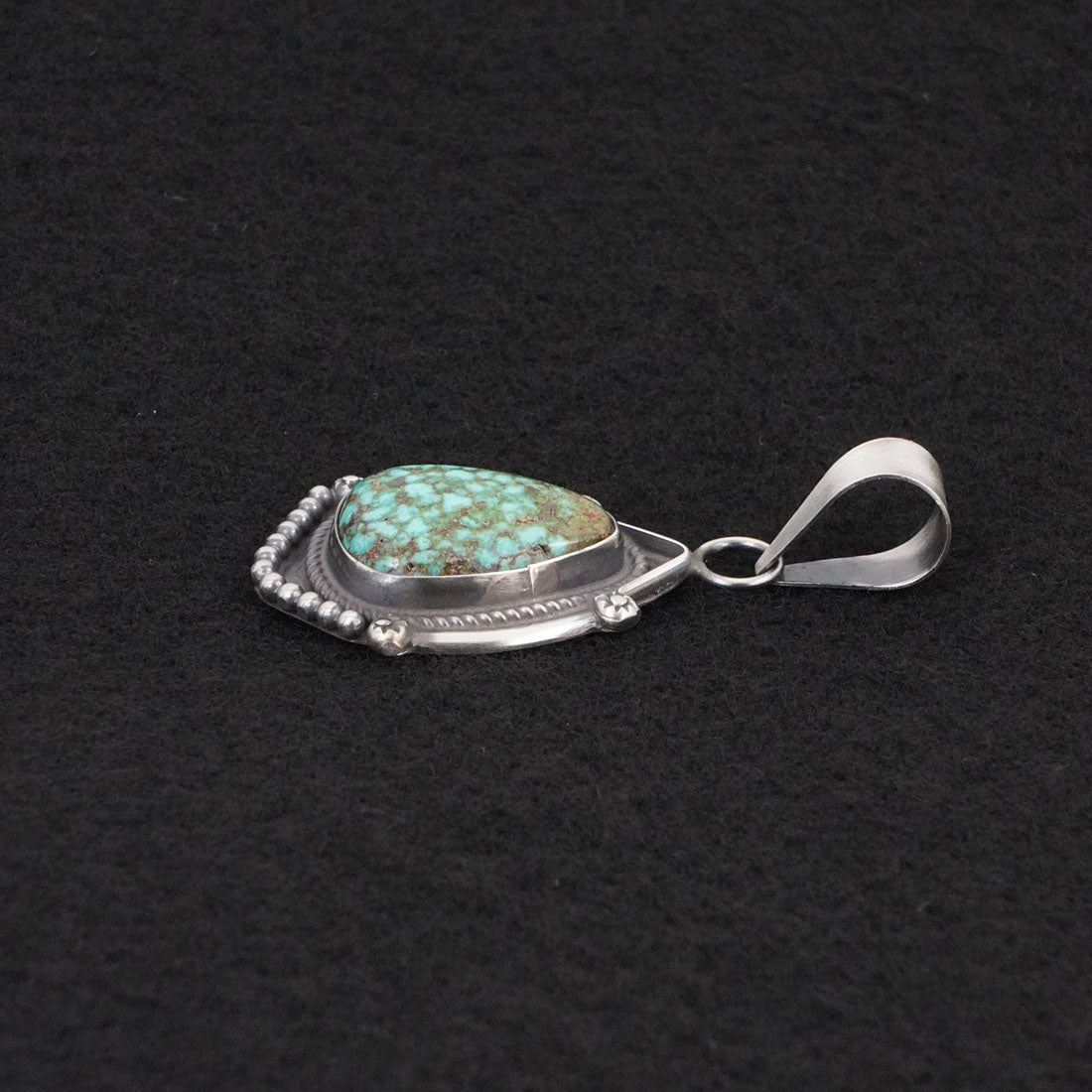 Leslie Nez Turquoise & Sterling Silver Pendant