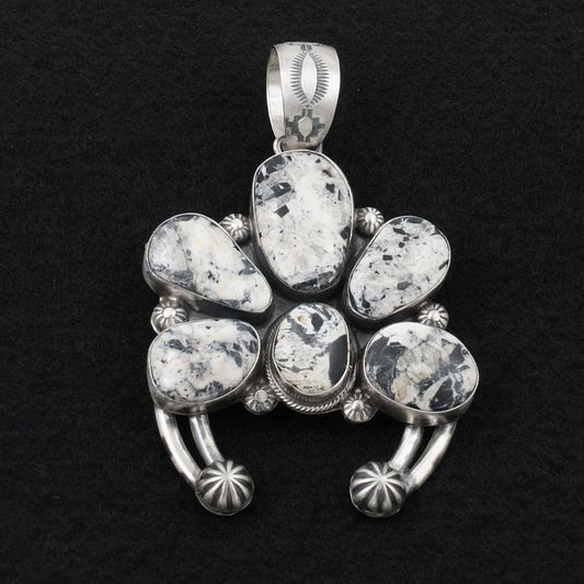 Kathleen Livingston White Buffalo & Sterling Silver Pendant