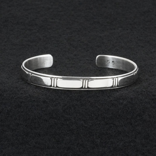 Jonathan Nez Sterling Silver Bracelet