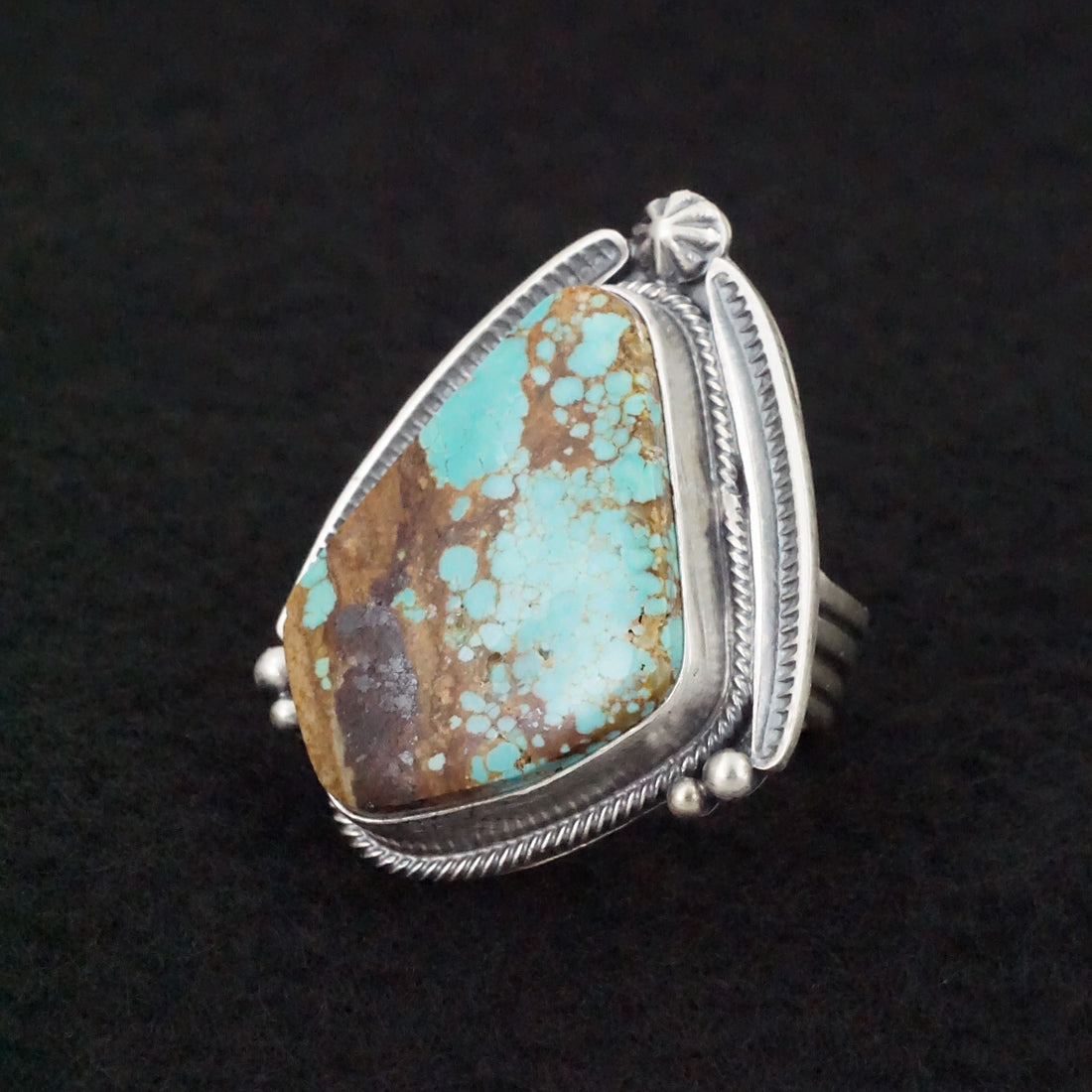 Randy Boyd Turquoise & Sterling Silver Ring Size 6.5