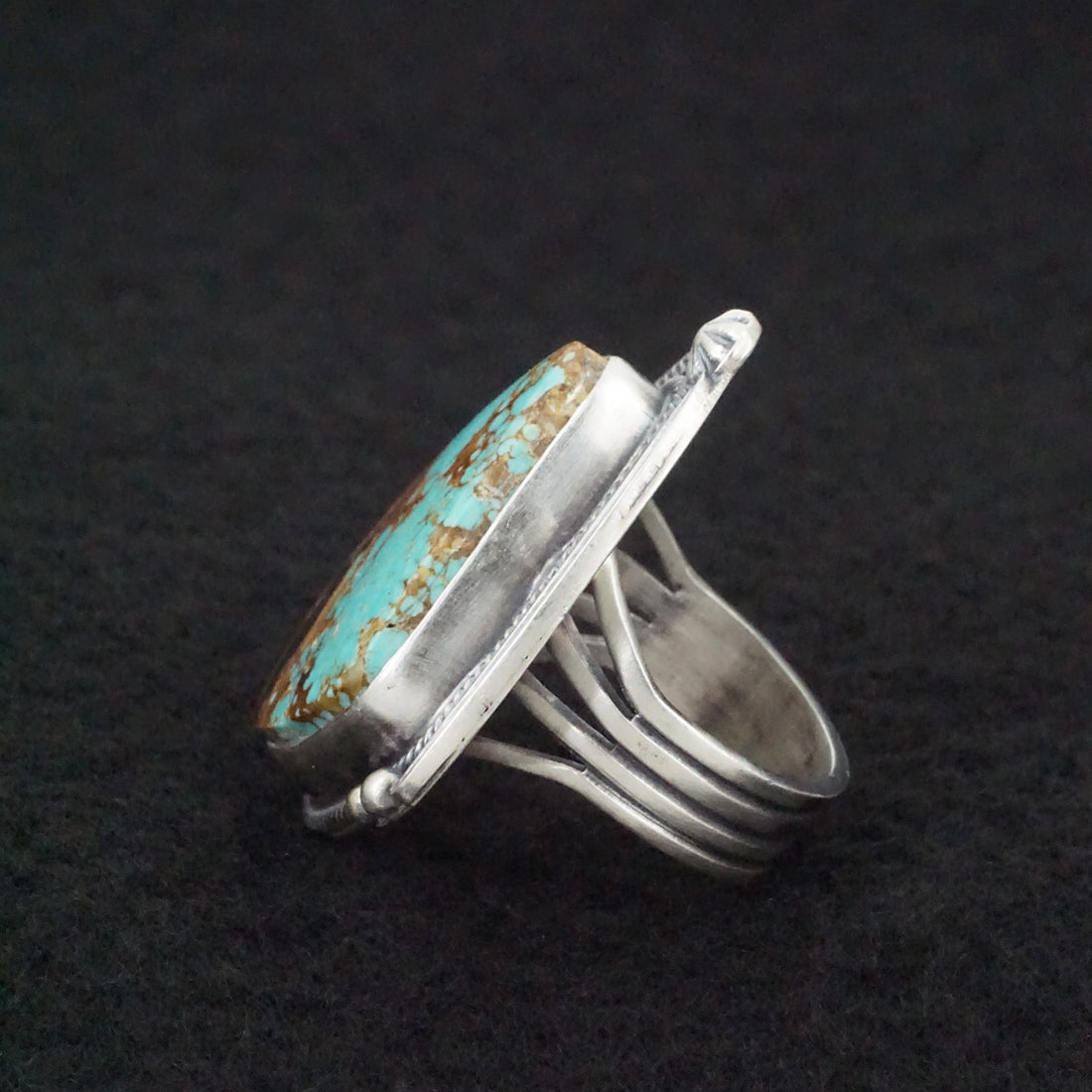 Randy Boyd Turquoise & Sterling Silver Ring Size 6.5