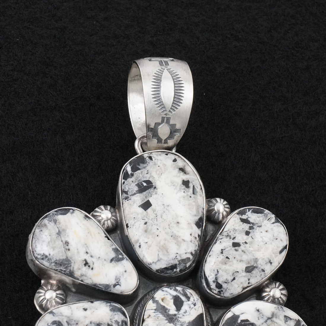 Kathleen Livingston White Buffalo & Sterling Silver Pendant