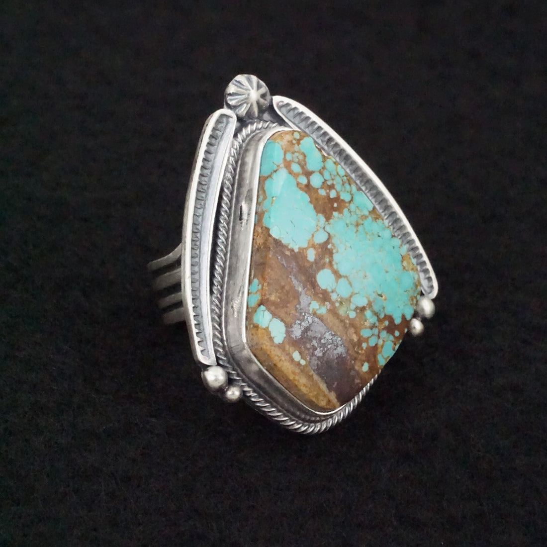 Randy Boyd Turquoise & Sterling Silver Ring Size 6.5