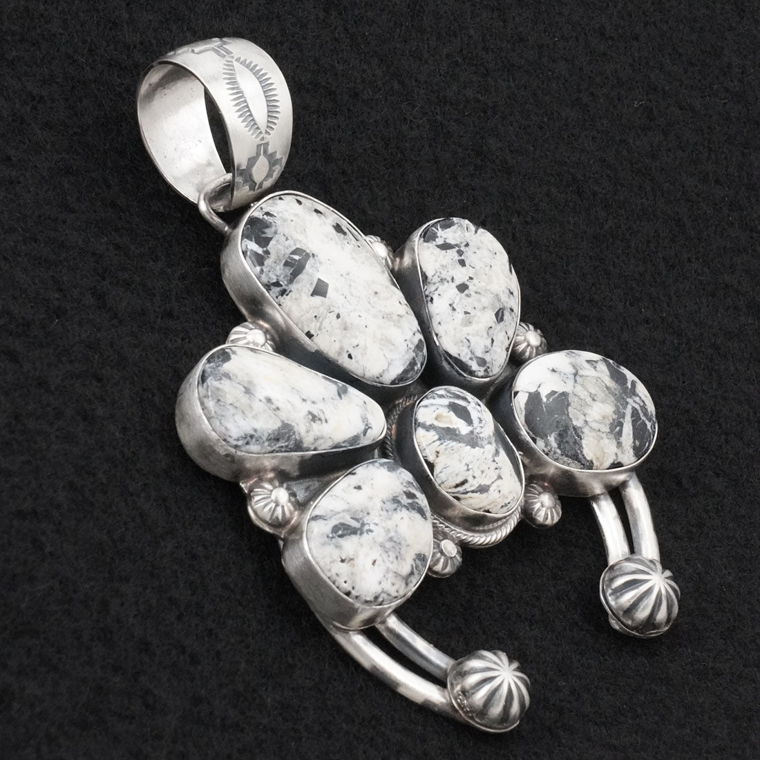 Kathleen Livingston White Buffalo & Sterling Silver Pendant