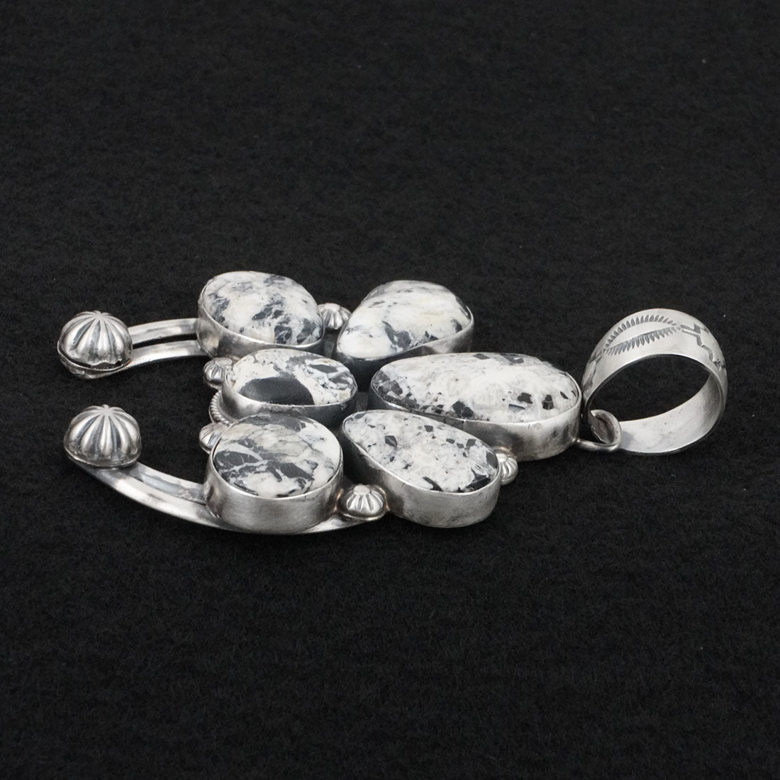 Kathleen Livingston White Buffalo & Sterling Silver Pendant