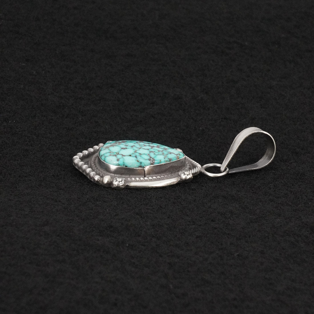 Leslie Nez Turquoise & Sterling Silver Pendant