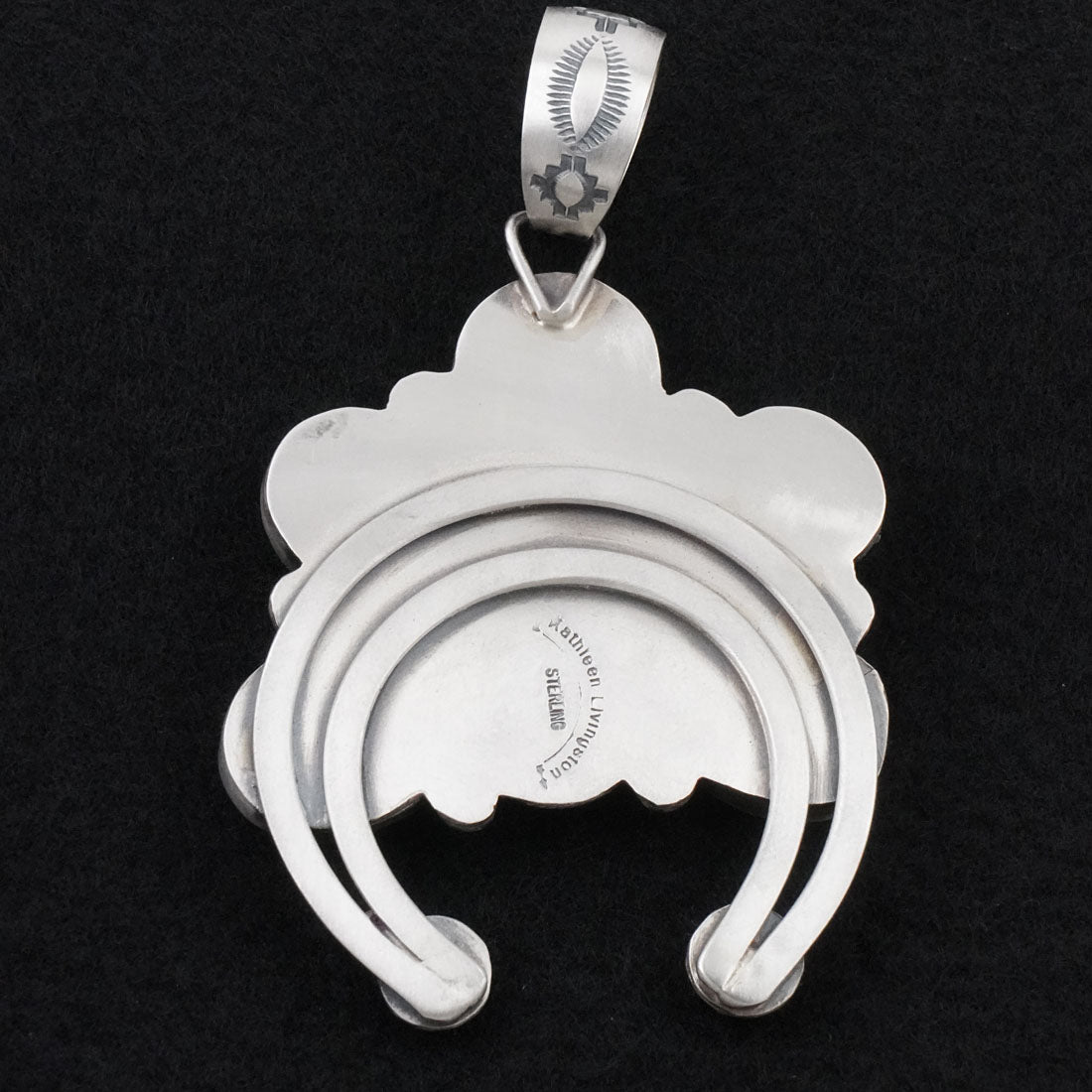 Kathleen Livingston White Buffalo & Sterling Silver Pendant