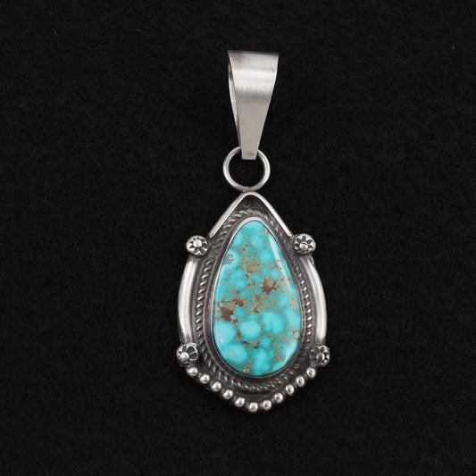 Leslie Nez Turquoise & Sterling Silver Pendant