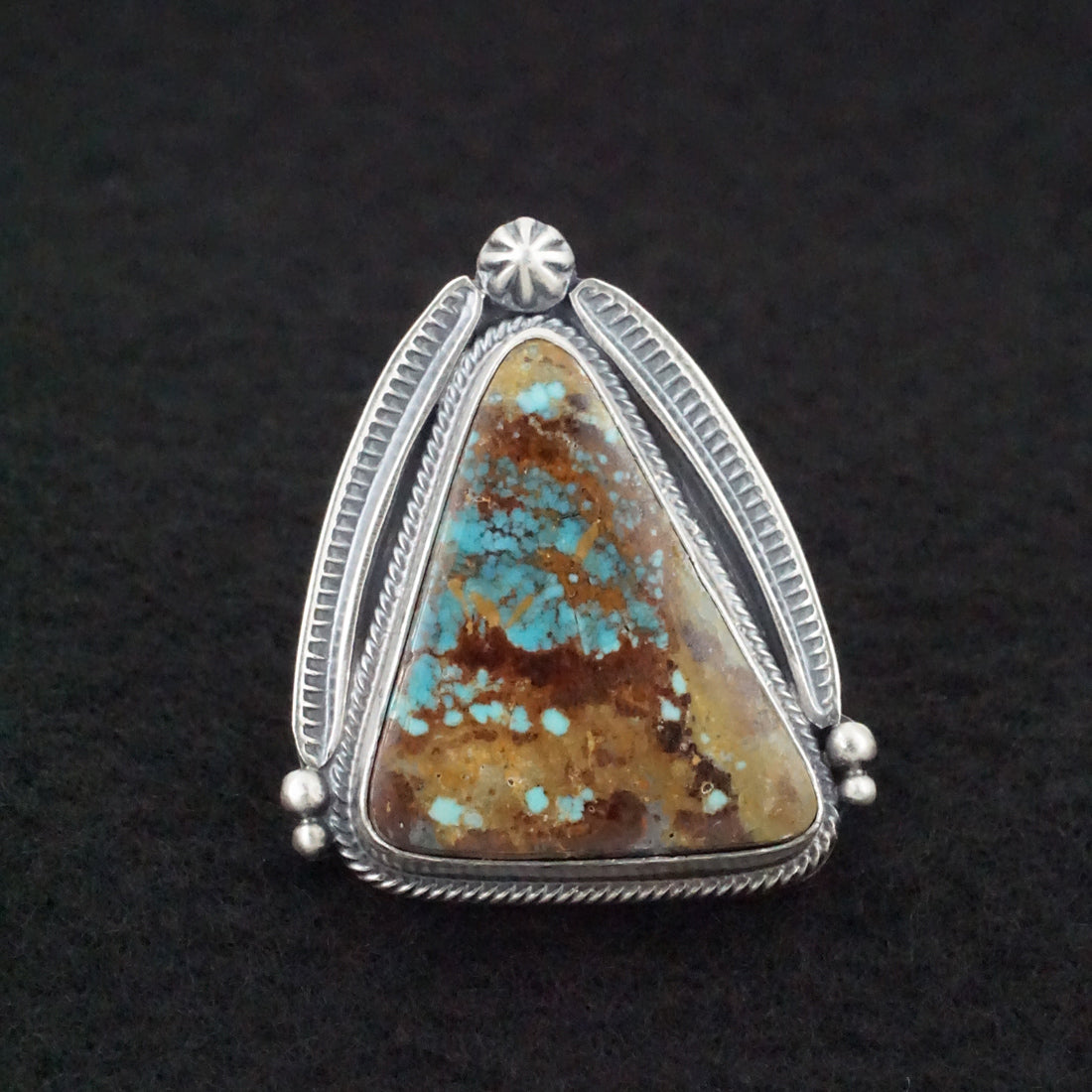 Randy Boyd Turquoise & Sterling Silver Ring Size 6.5