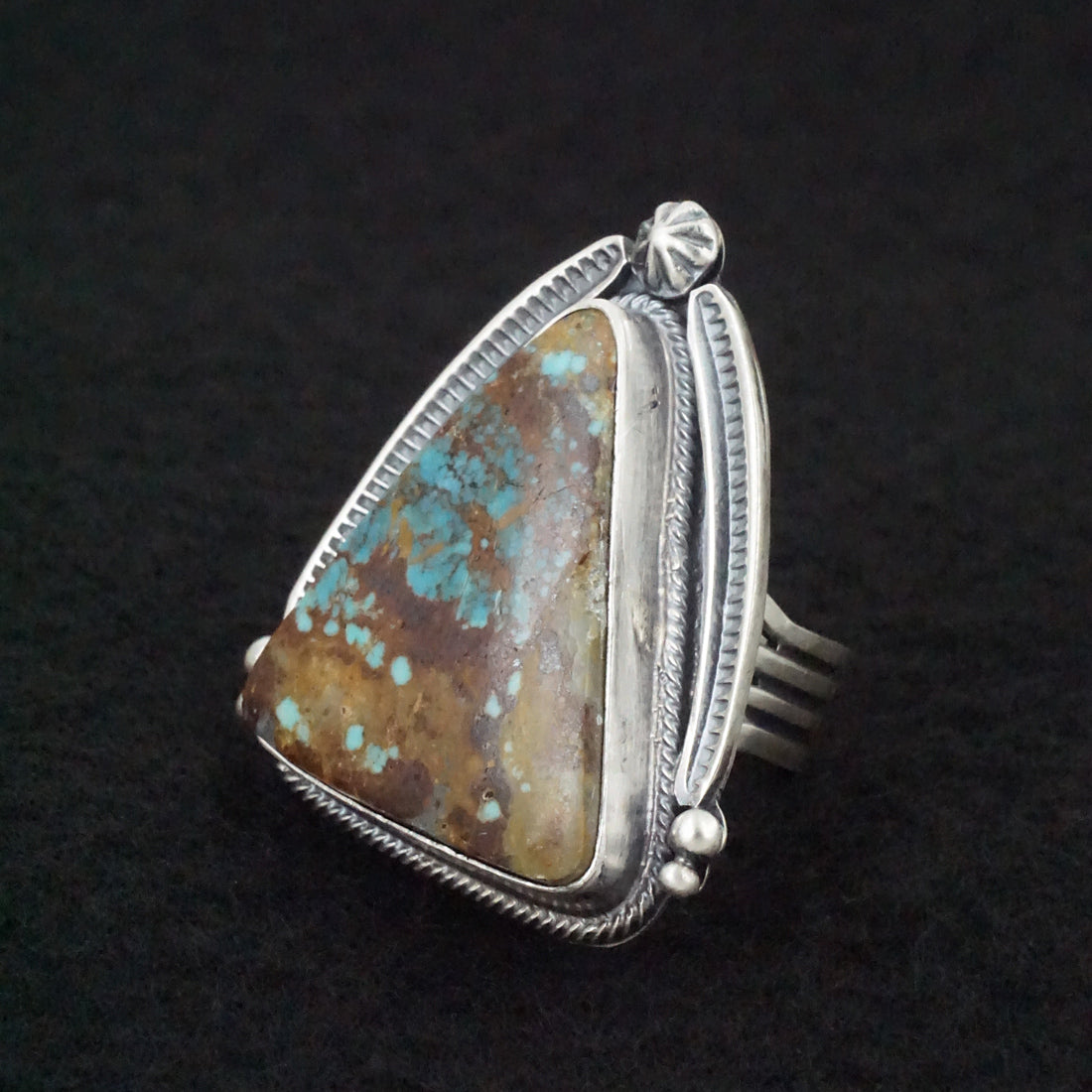 Randy Boyd Turquoise & Sterling Silver Ring Size 6.5