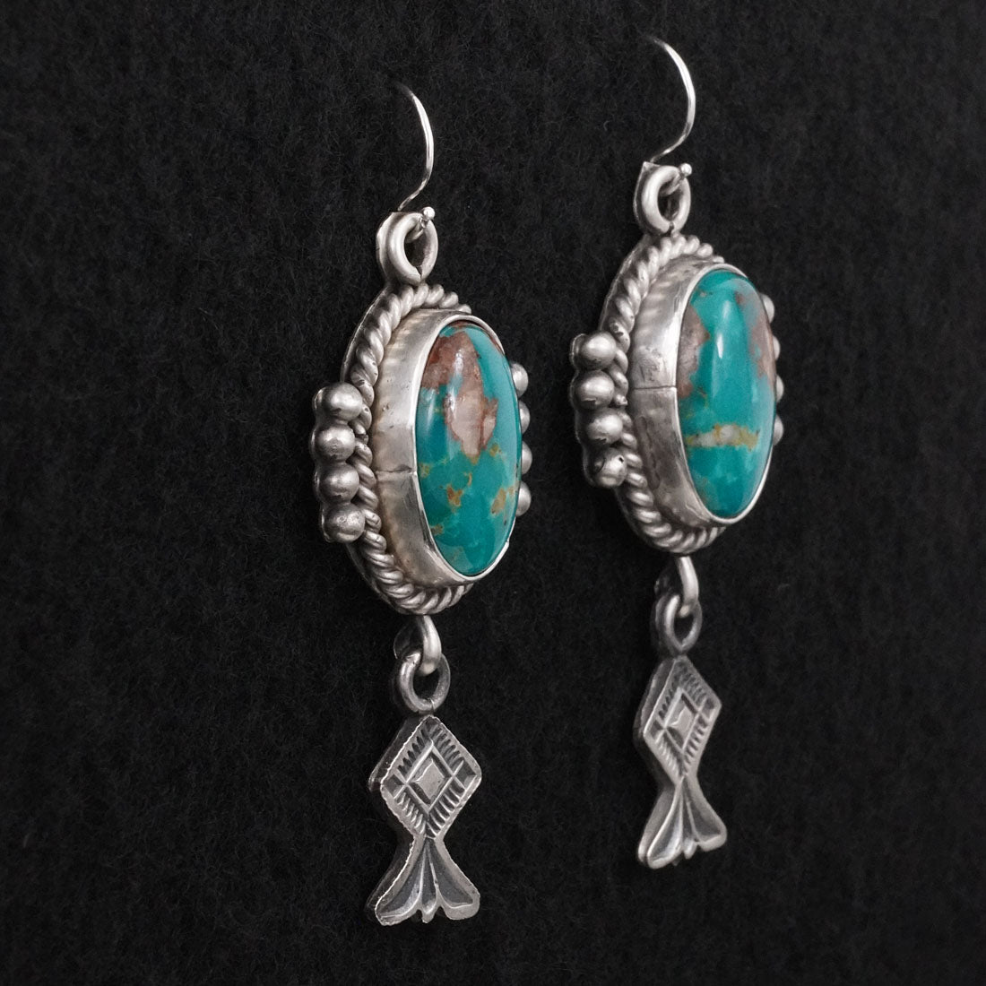 Michael Calladitto Turquoise & Sterling Silver Earrings