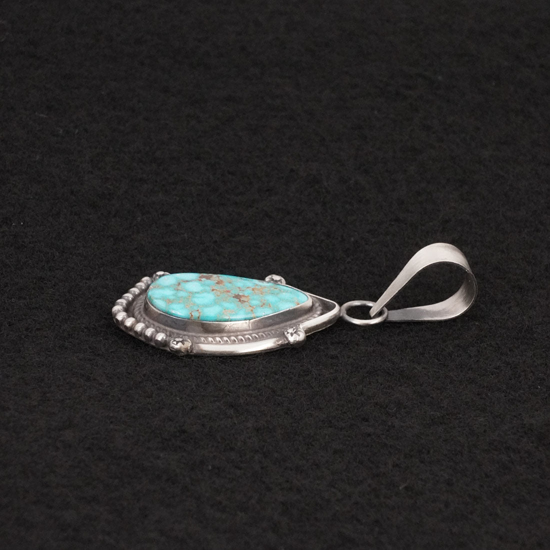 Leslie Nez Turquoise & Sterling Silver Pendant