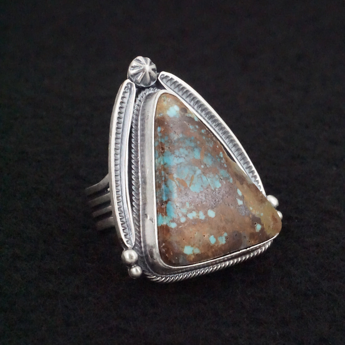 Randy Boyd Turquoise & Sterling Silver Ring Size 6.5