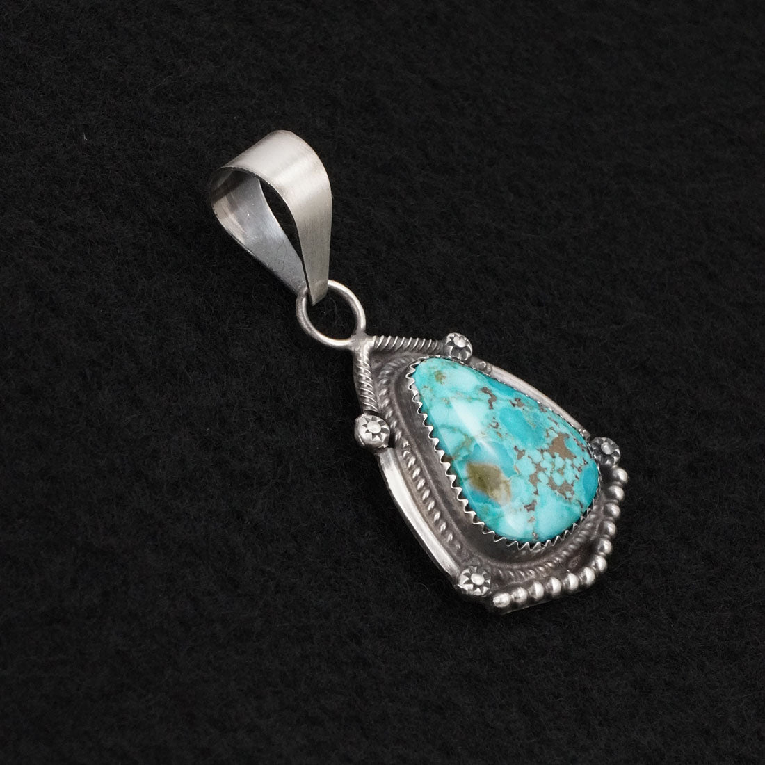 Leslie Nez Turquoise & Sterling Silver Pendant