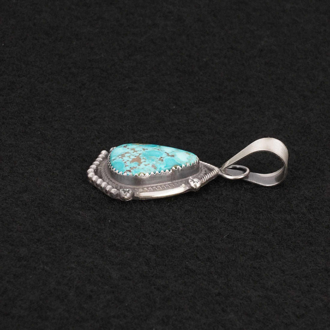 Leslie Nez Turquoise & Sterling Silver Pendant