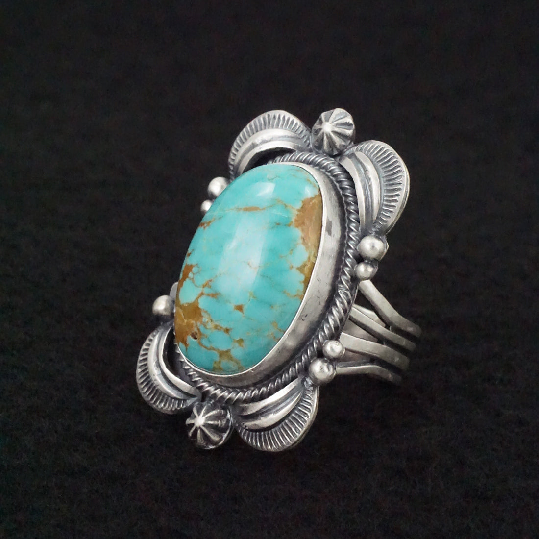 Randy Boyd Turquoise & Sterling Silver Ring Size 7