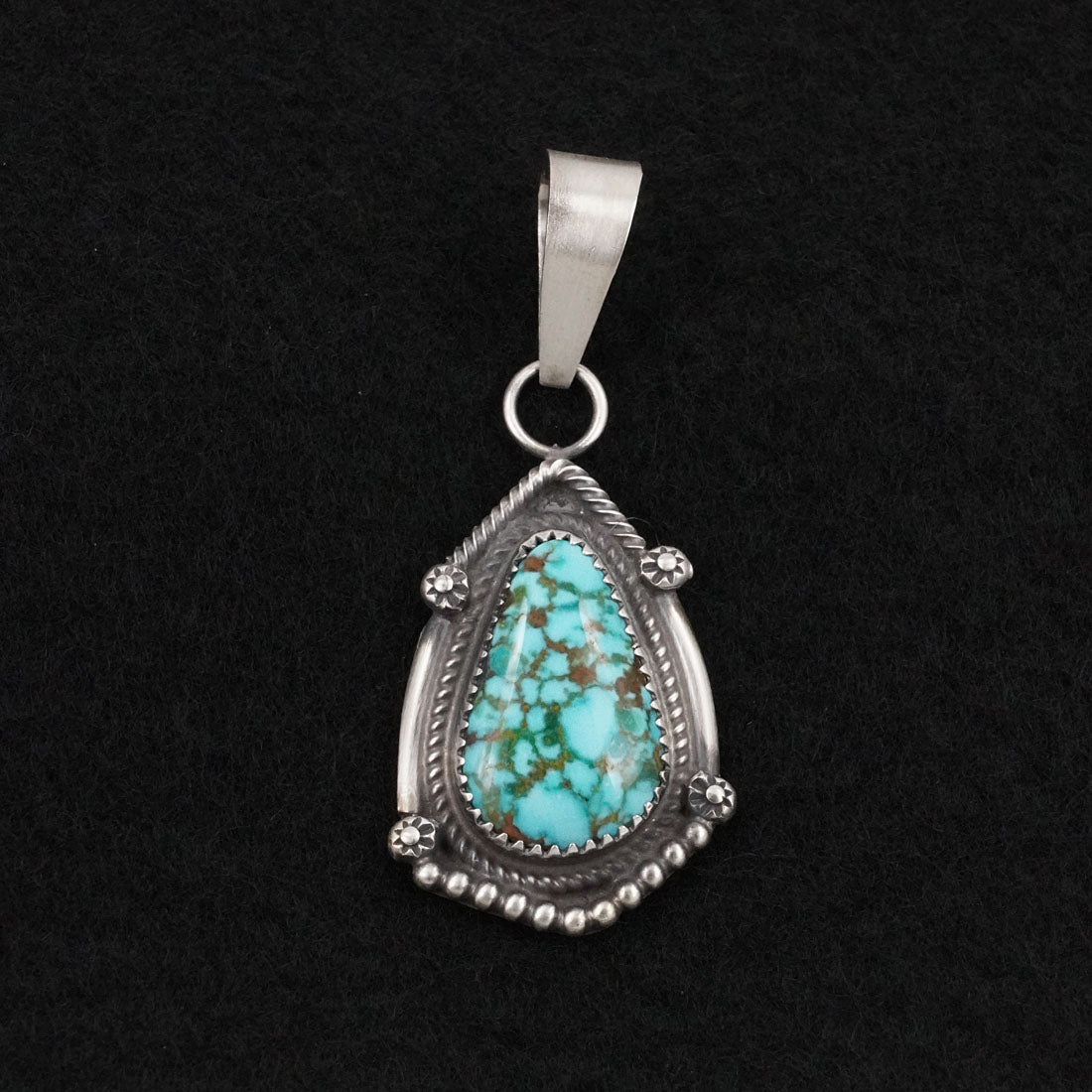 Leslie Nez Turquoise & Sterling Silver Pendant