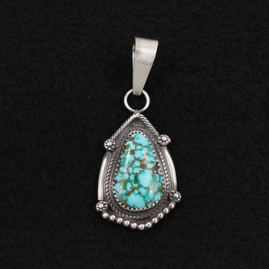 Leslie Nez Turquoise & Sterling Silver Pendant