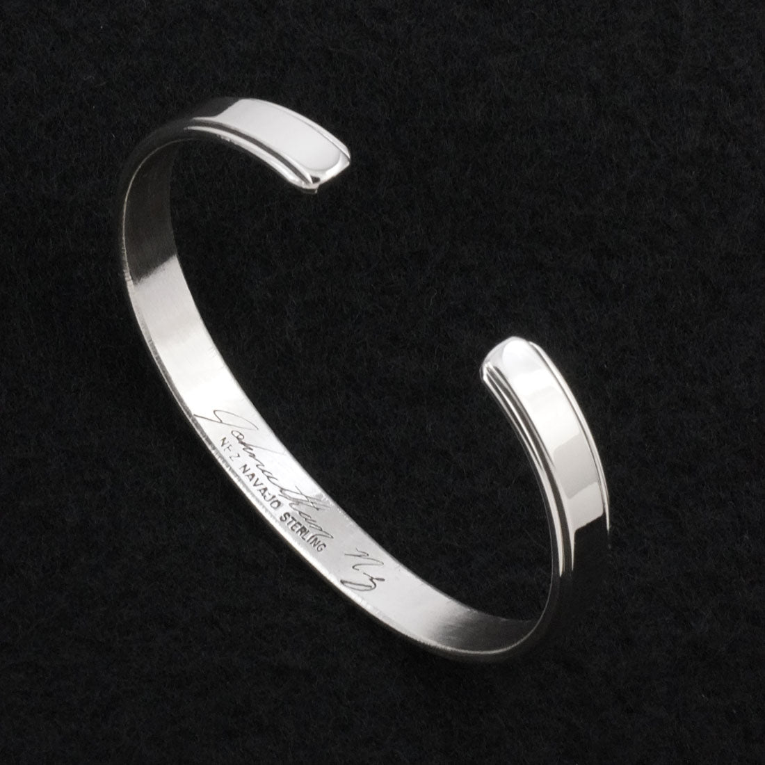 Jonathan Nez Sterling Silver Bracelet