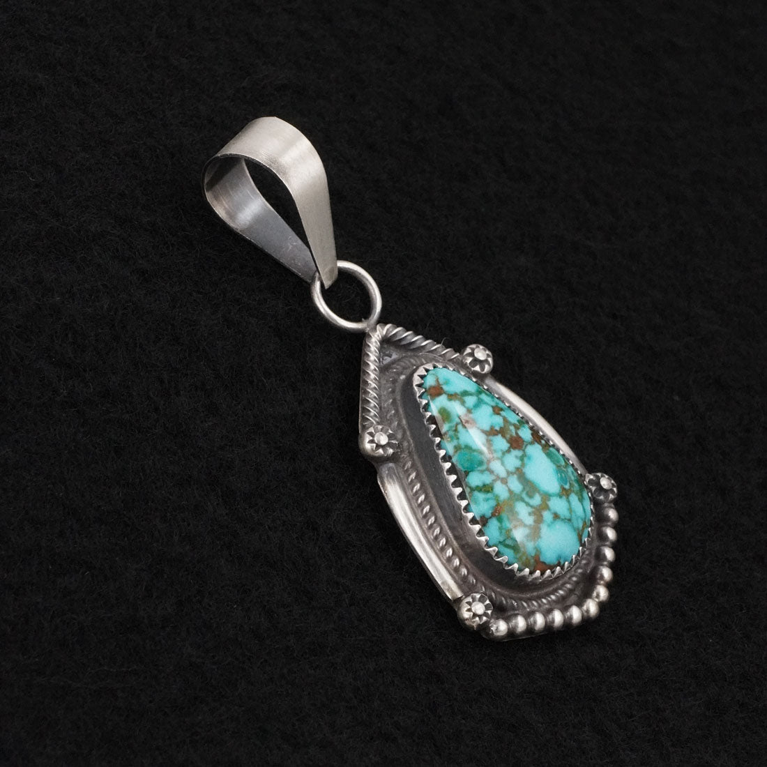 Leslie Nez Turquoise & Sterling Silver Pendant