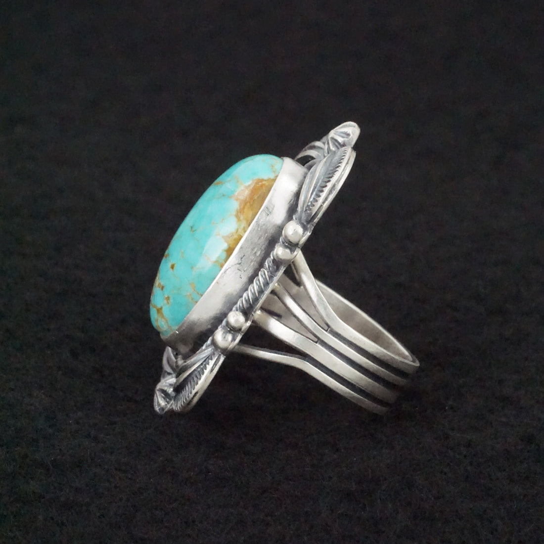 Randy Boyd Turquoise & Sterling Silver Ring Size 7