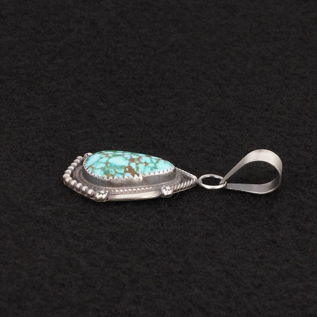 Leslie Nez Turquoise & Sterling Silver Pendant