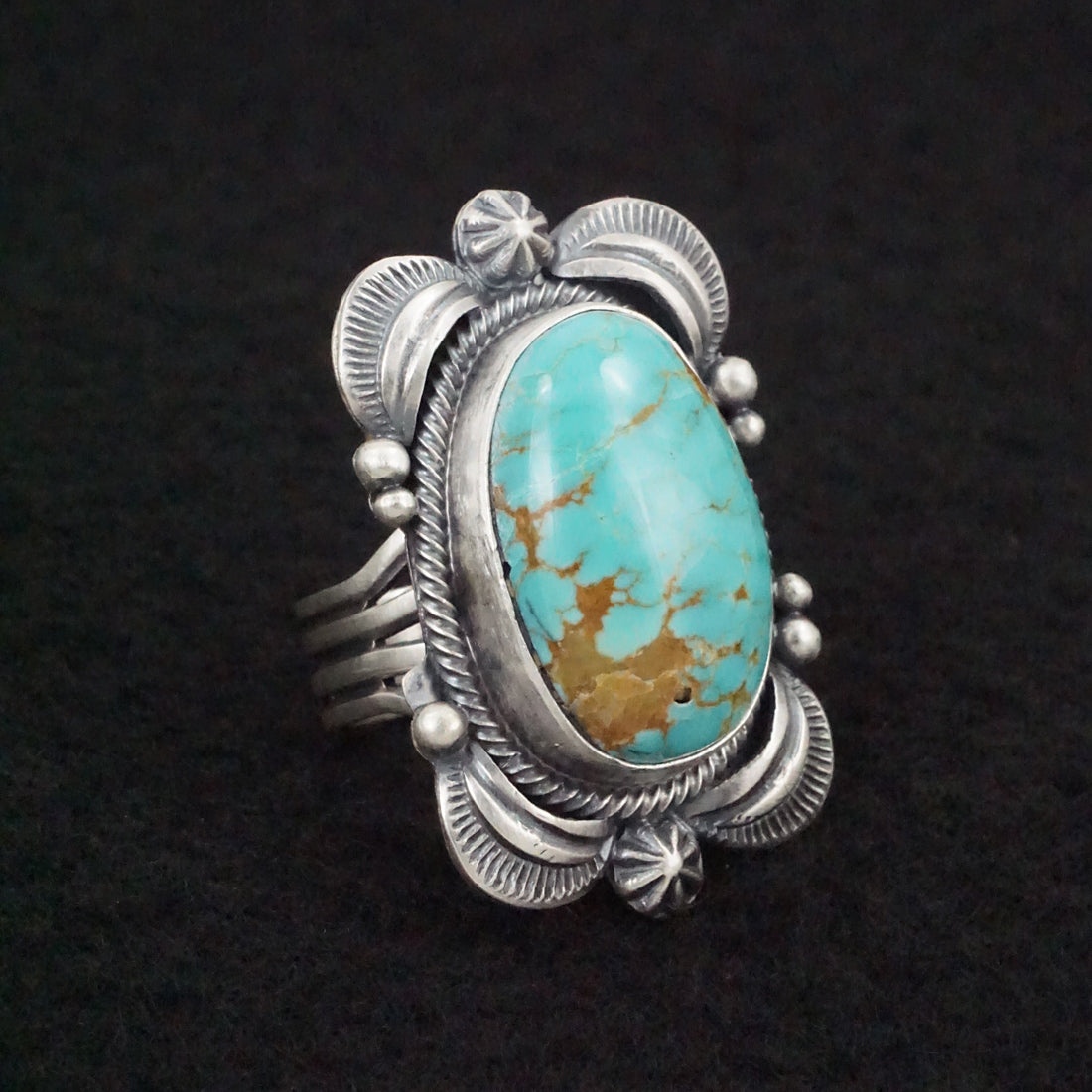 Randy Boyd Turquoise & Sterling Silver Ring Size 7