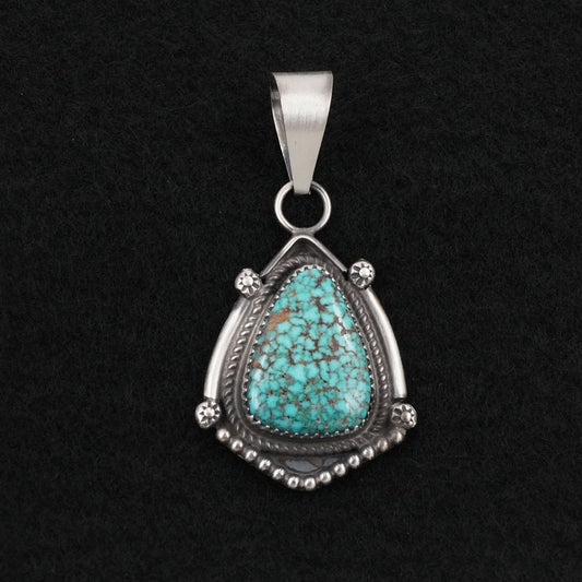 Leslie Nez Turquoise & Sterling Silver Pendant