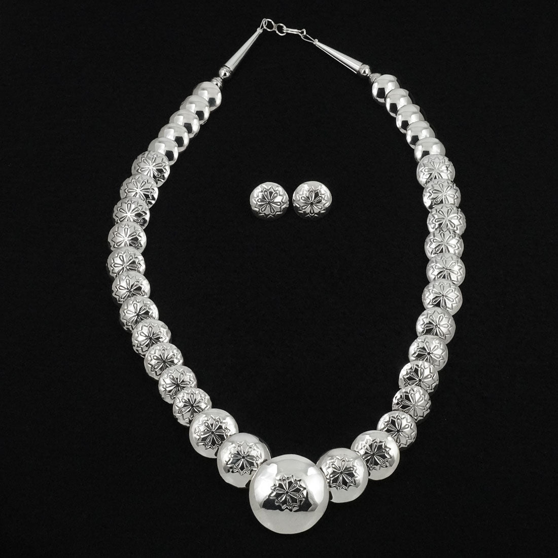 Tim Thompson Sterling Silver Necklace & Earrings Set