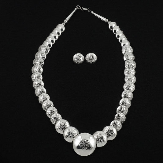 Tim Thompson Sterling Silver Necklace & Earrings Set