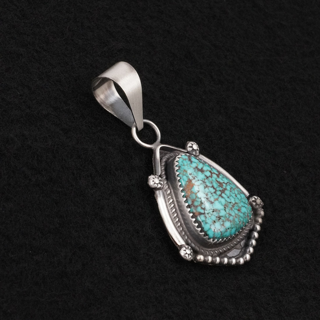 Leslie Nez Turquoise & Sterling Silver Pendant