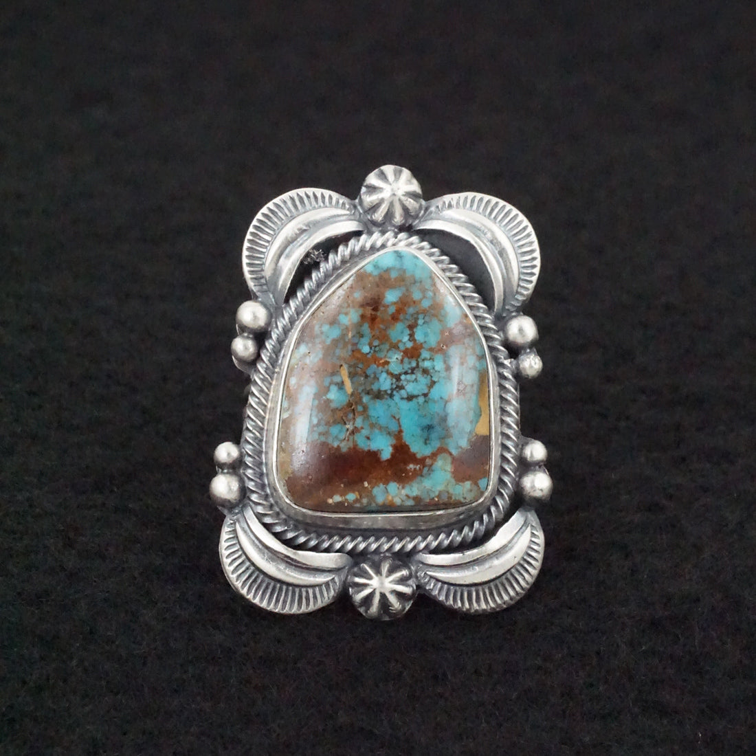 Randy Boyd Turquoise & Sterling Silver Ring Size 6.5