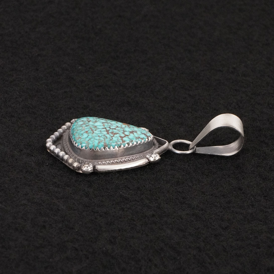 Leslie Nez Turquoise & Sterling Silver Pendant
