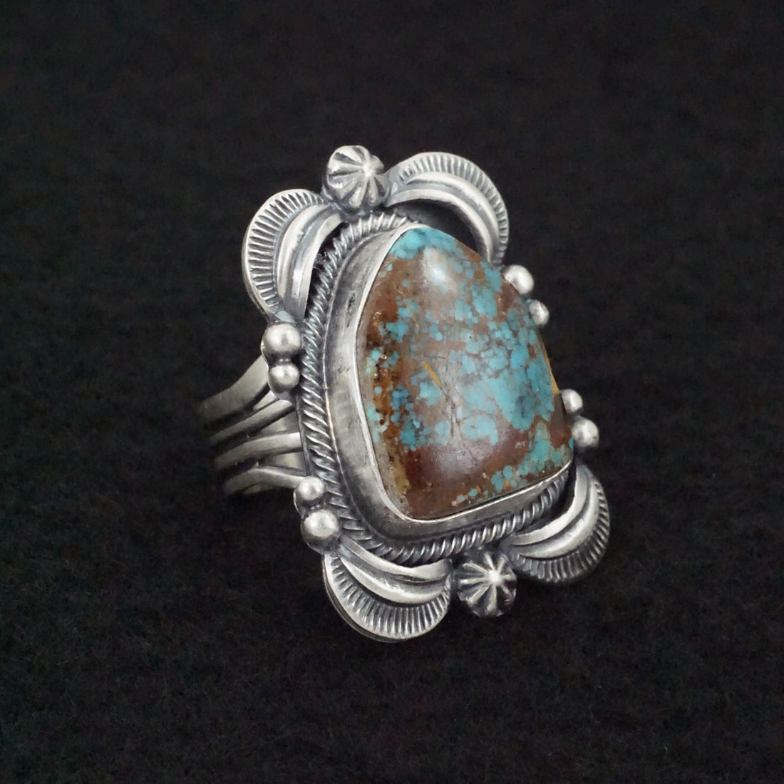 Randy Boyd Turquoise & Sterling Silver Ring Size 6.5