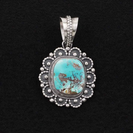 Darrin Livingston Turquoise & Sterling Silver Pendant