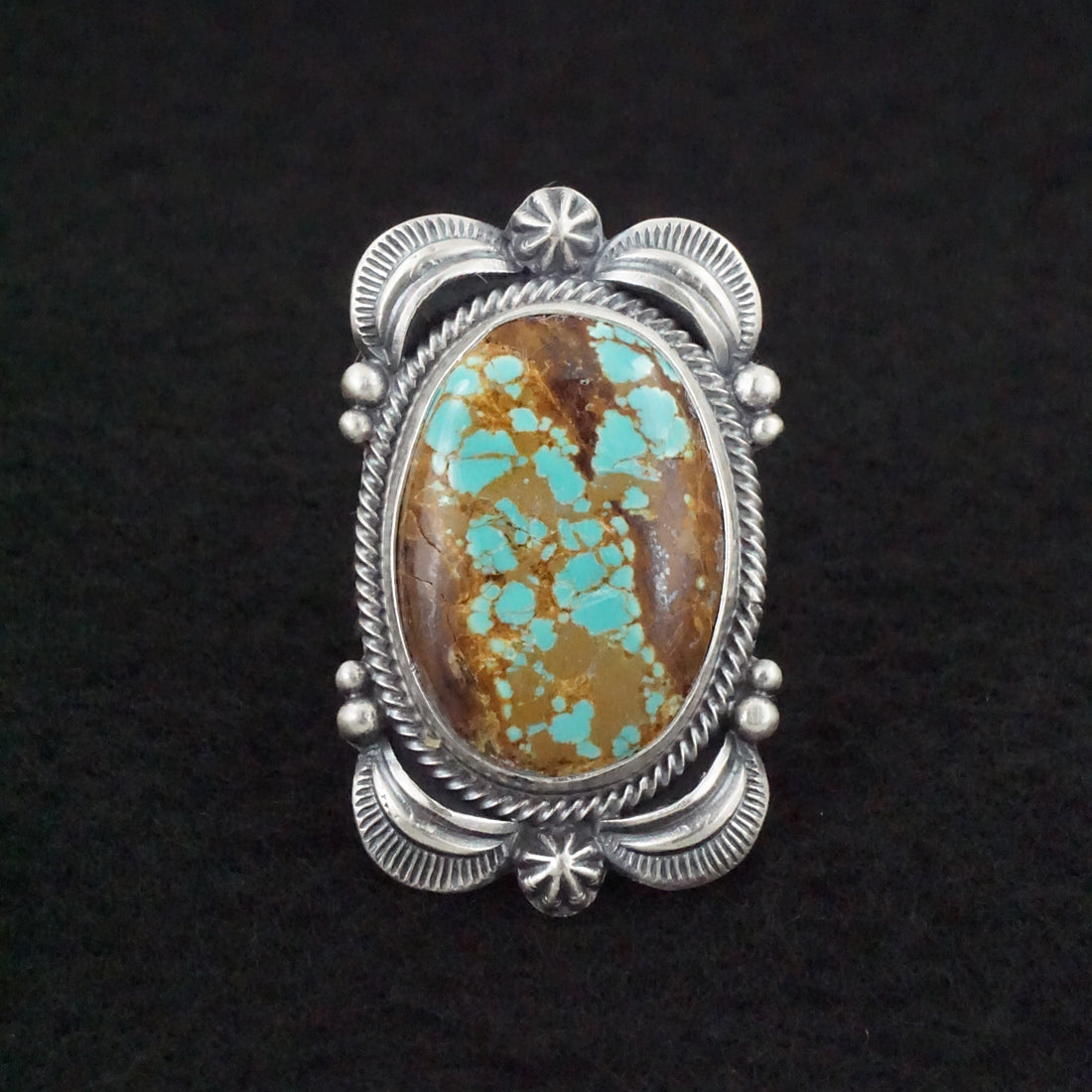 Randy Boyd Turquoise & Sterling Silver Ring Size 8.5